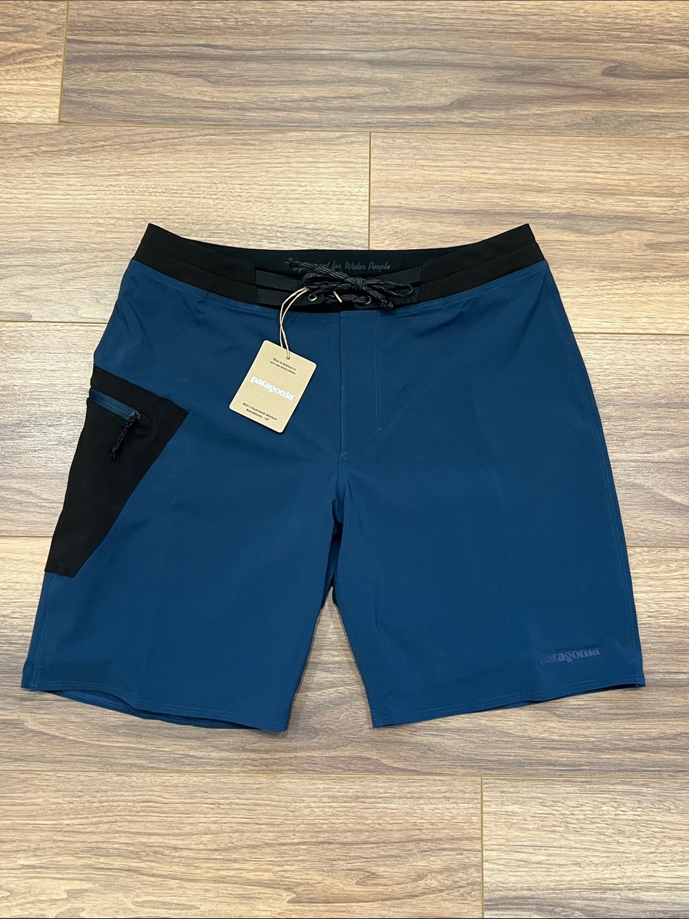 NEW Patagonia Hydrolock Stitched Boardshorts 18” in Tidepool Blue Size 30
